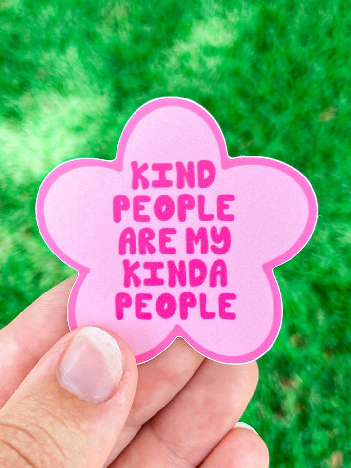 Adesivo «Le persone gentili sono il mio tipo» per la vendita all'ingrosso da parte di Simply Maddie Lee