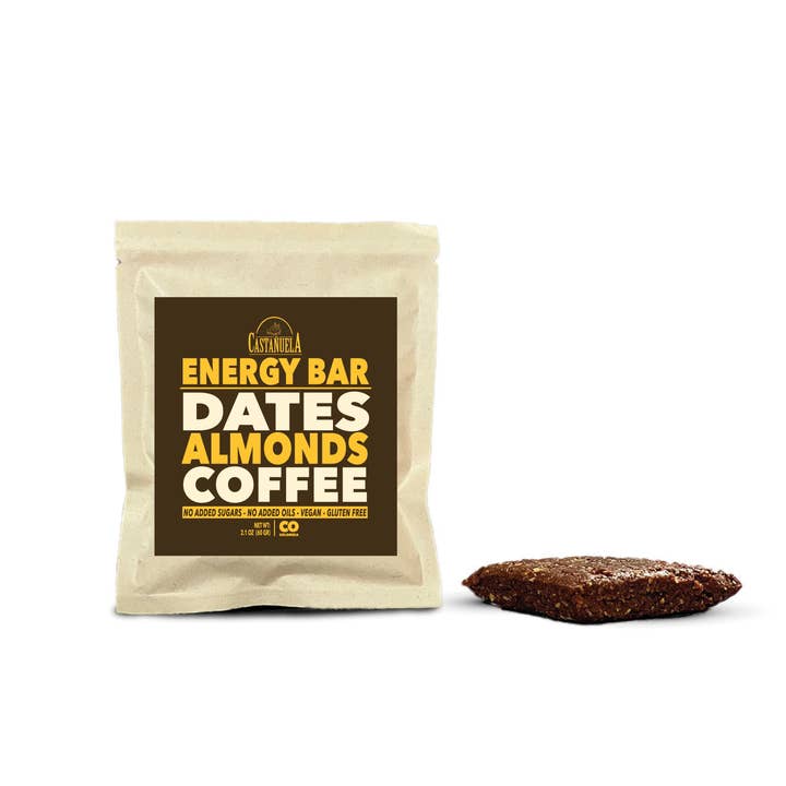 Kaffe Nutty Dates Bar x 2,1 oz för wholesale av Castañuela