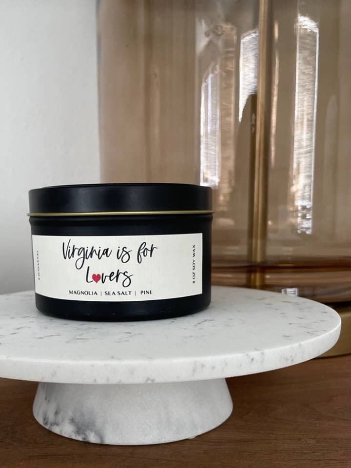 Virginia Travel Candle for wholesale by EJCoastal