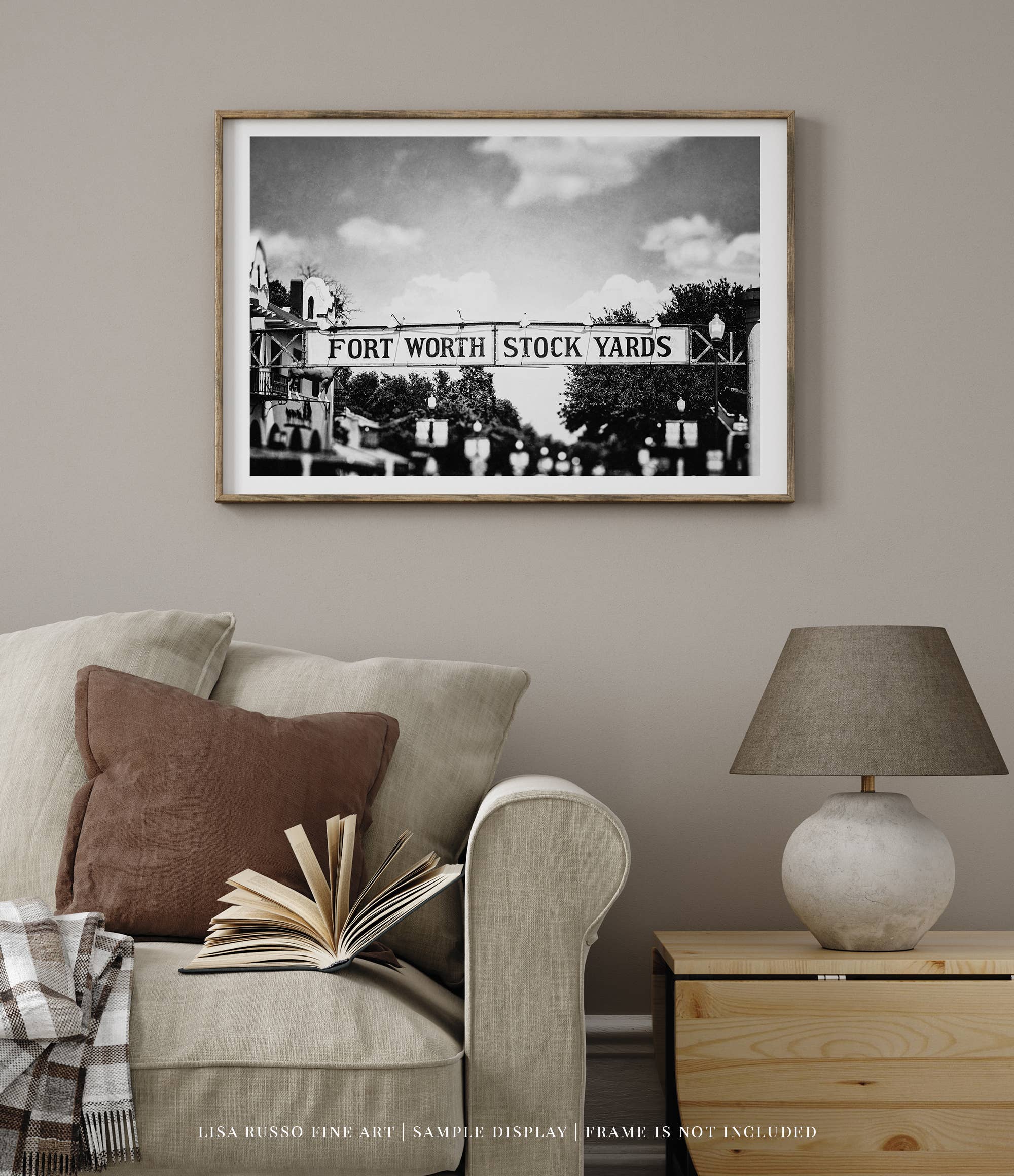 Lisa Russo Fine Art - Wholesale Art Print - Fort Worth Texas Stockyards Sign Art Print2