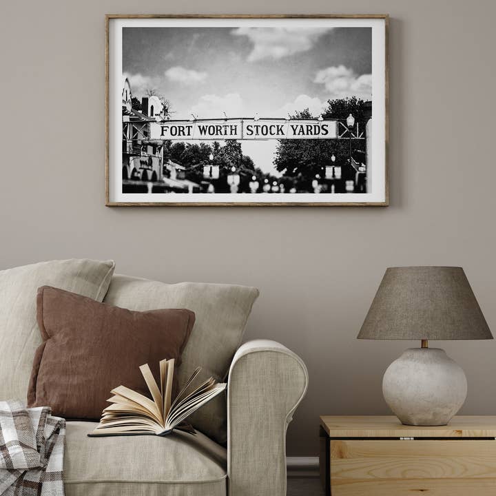 Lisa Russo Fine Art - Wholesale Art Print - Fort Worth Texas Stockyards Sign Art Print2