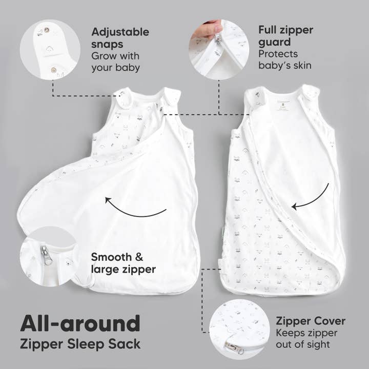 KeaBabies - Wholesale Sleepsack - Baby - KeaBabies Soothe Sleep Sack (KeaStory, Medium 6-18M)