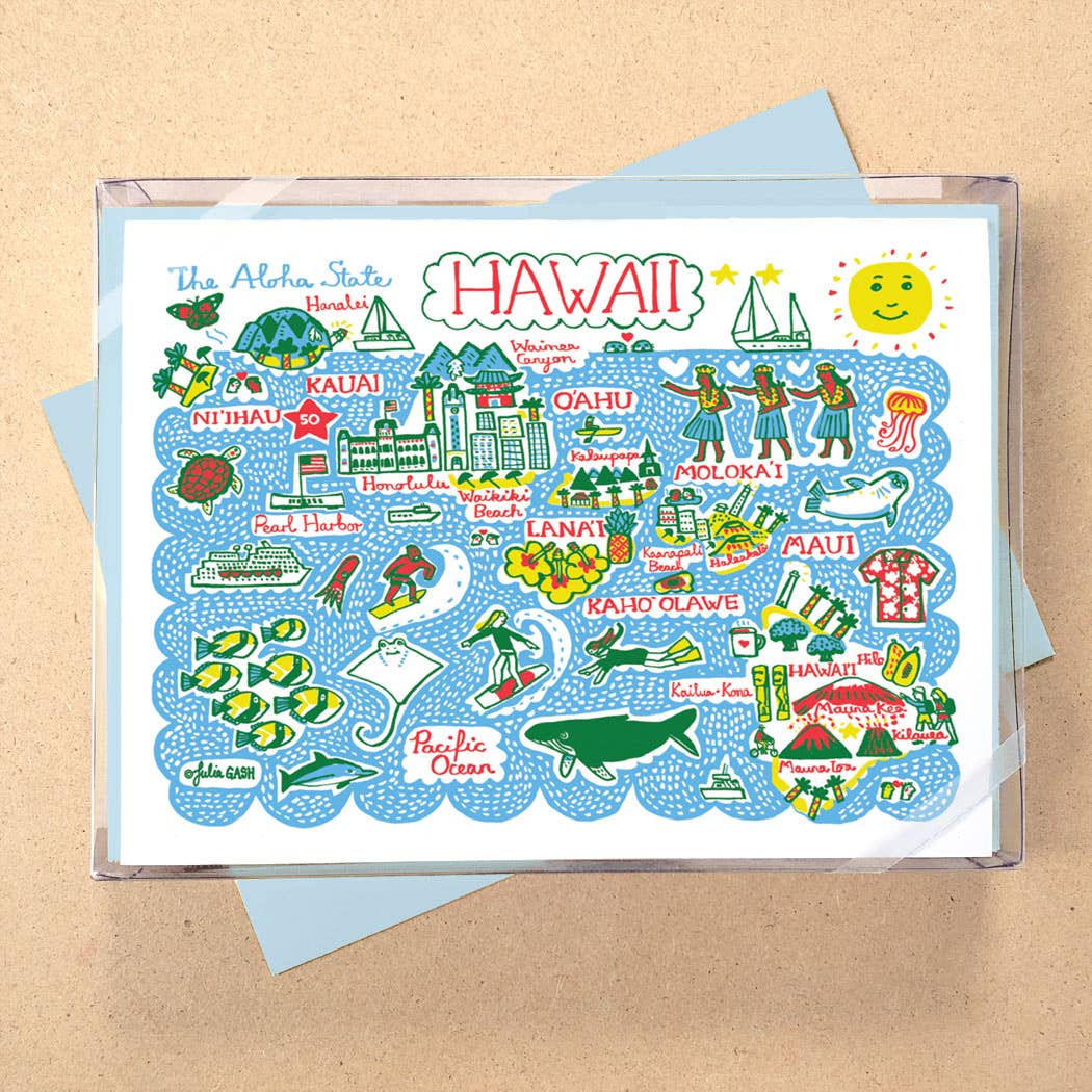 Allport Editions - Vendita all'ingrosso Set di cartoleria/cancelleria - Serie di Carte in Scatola Statescapes - scopri tutti i 29 Stati!8