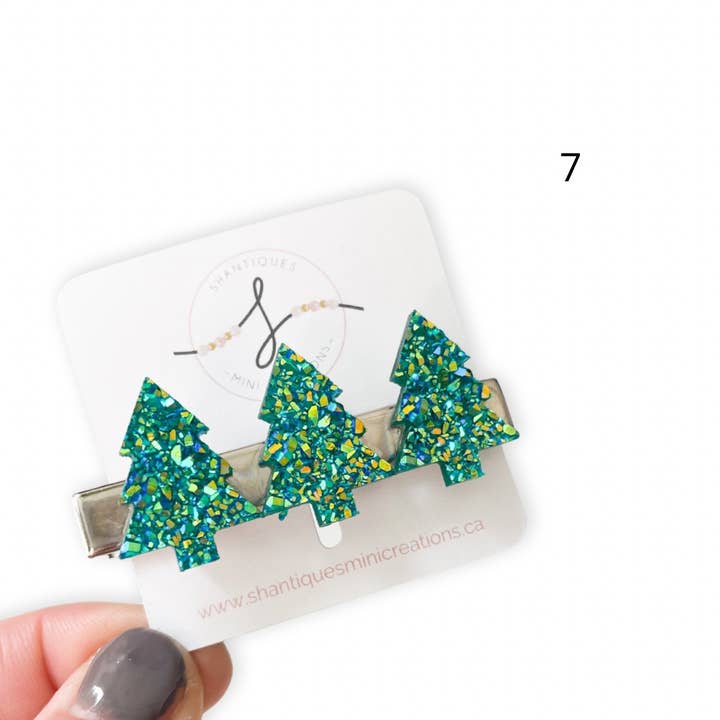 Shantiques Mini Creations - Wholesale Hair Clip - Kids - Christmas - Alligator Bar Clips6