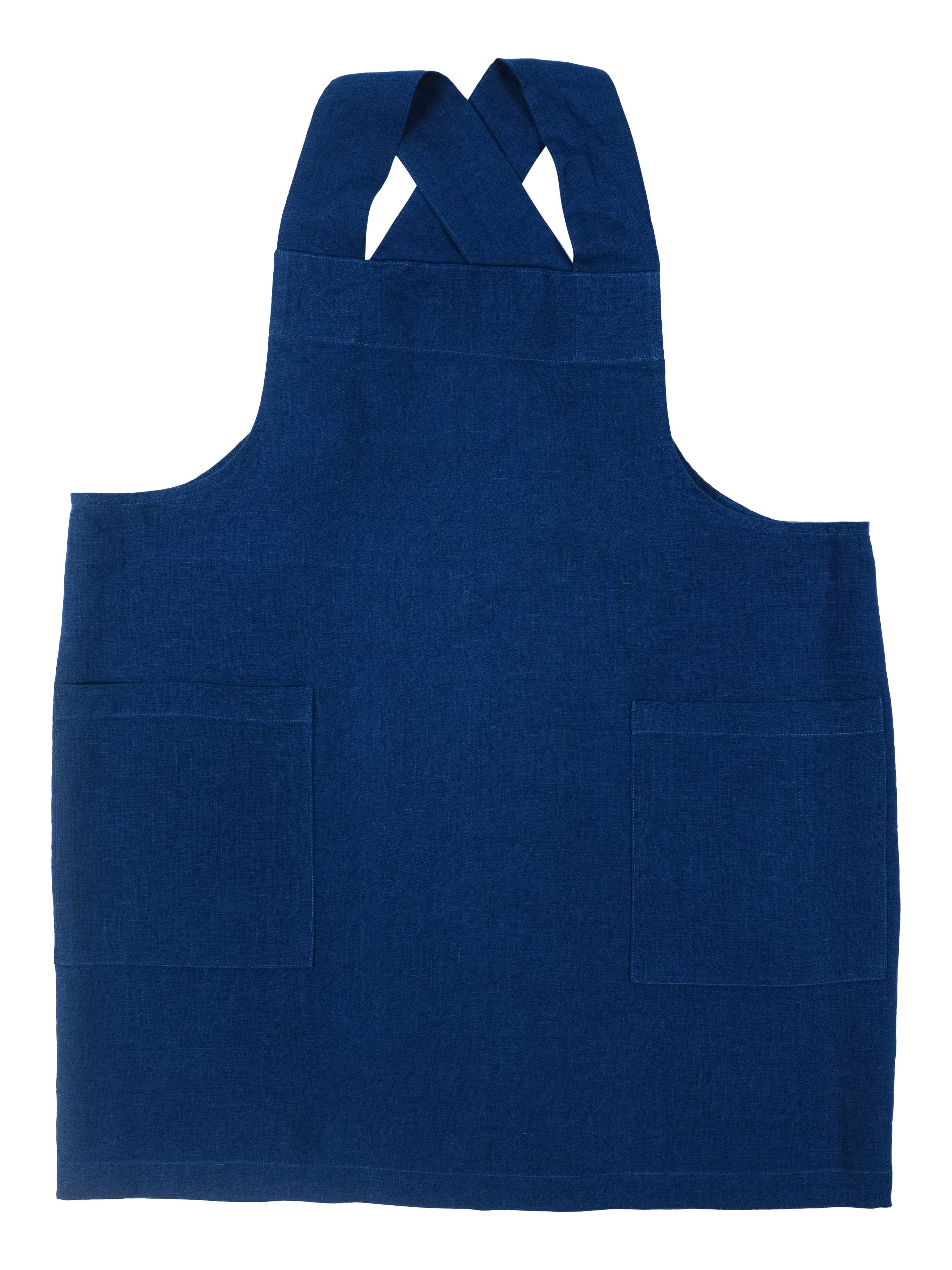 KAF Home - Wholesale Apron - KAF Home Firenze Stone Washed Linen Cross Back Smock Apron7