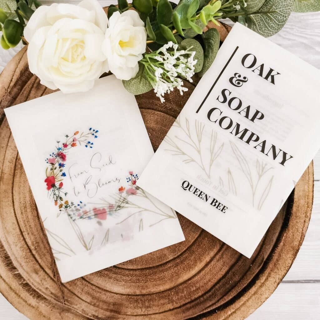 SR Creative Studio - Wholesale Gift Bag - Printed Glassine Bags for Wax Melts, Food, and Soap7