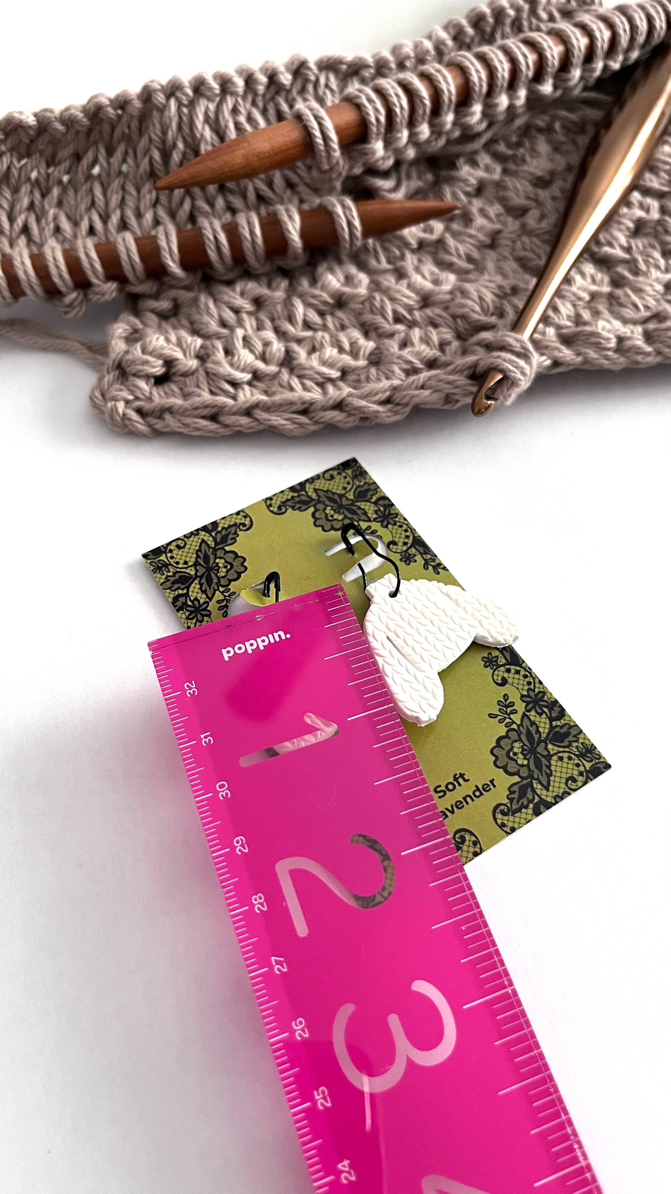 Soft Lavender - Vente Accessoire de tricot/crochet - Marqueurs de mailles chapeau et pull pour fil, tricot, crochet1