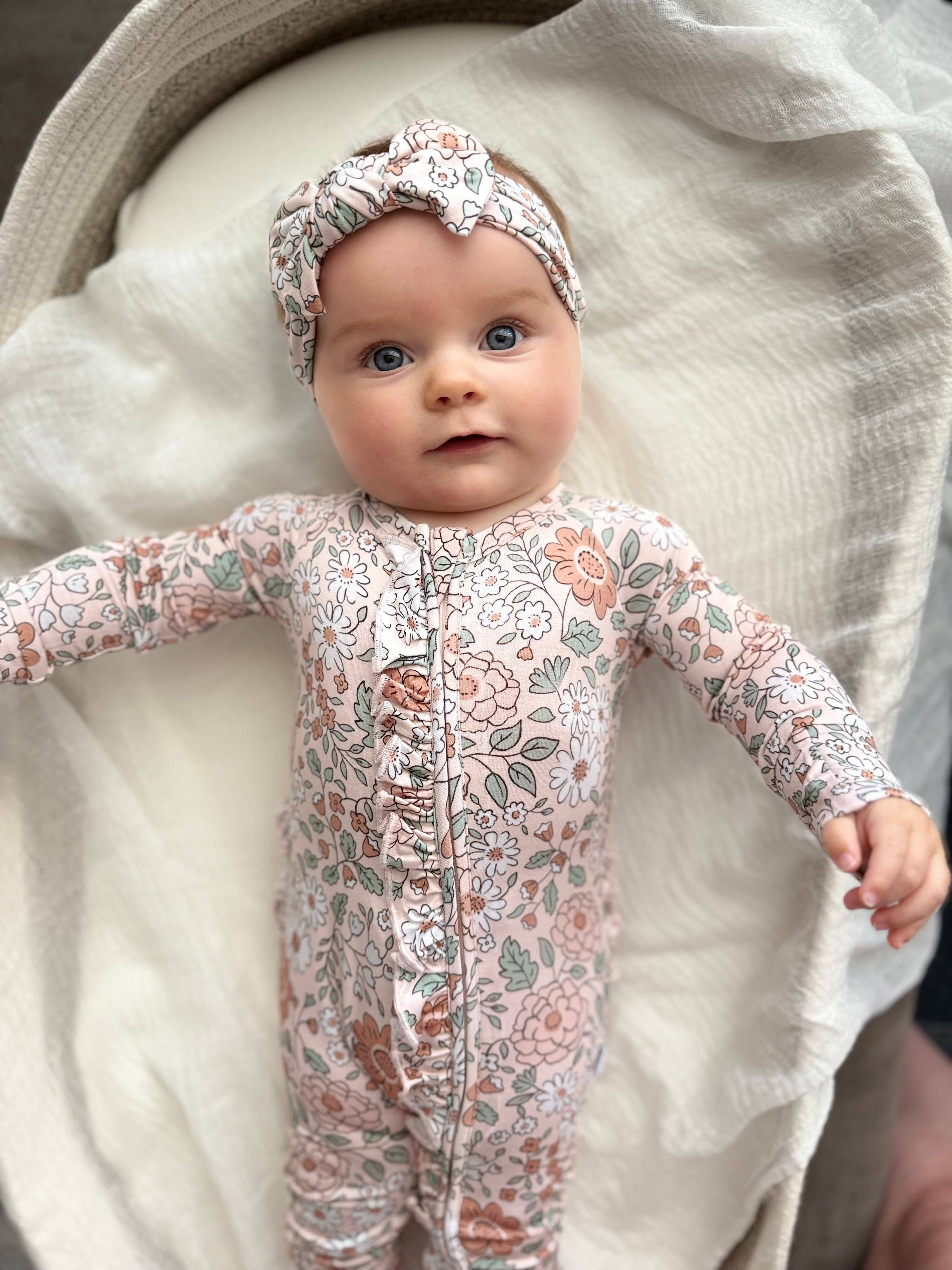 Dream Big Little Co. - Wholesale Jumpsuit - Baby - AUTUMN BLOSSOM DREAM RUFFLE ROMPER2