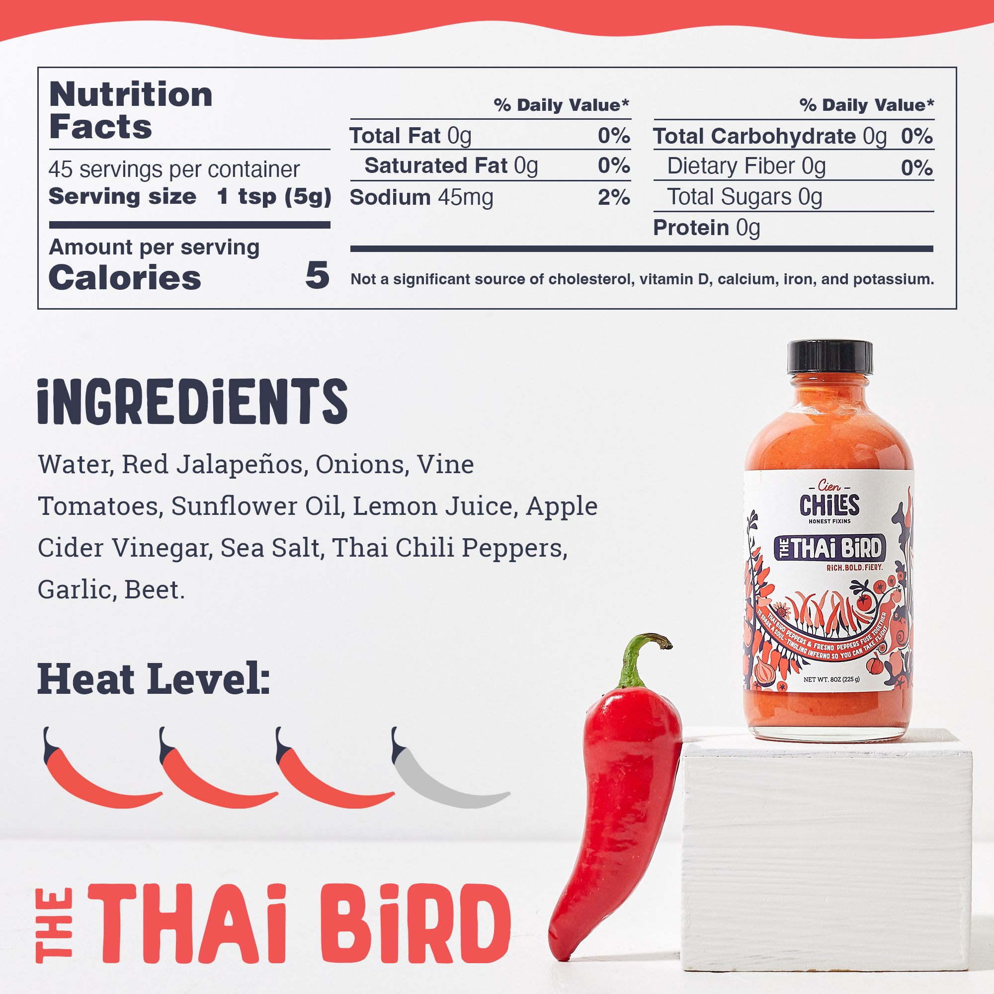 Cien Chiles - Wholesale Hot Sauce - The Thai Bird3