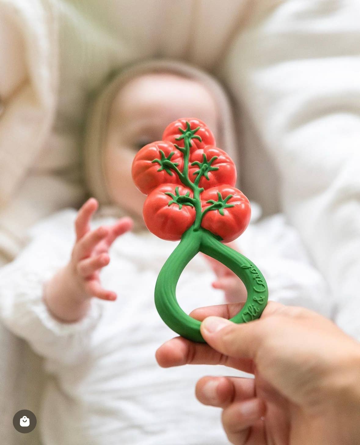 Oli & Carol - Wholesale Handheld Rattle - Baby - Tomato Rattle Toy2