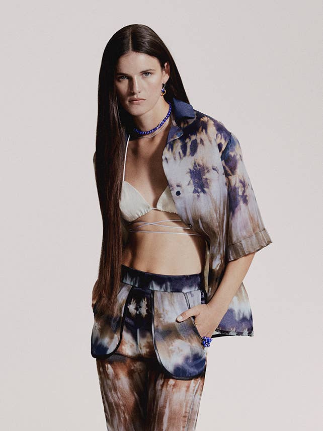 ORGANZA TIE DYE SHIRT for wholesale by JCPAJARES