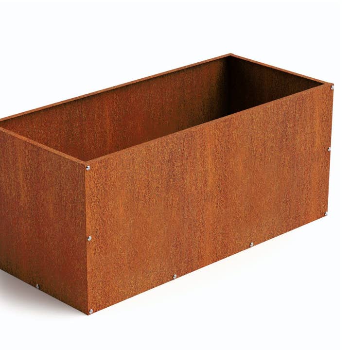 Corten Steel Rectangular Planter Box for wholesale by DIY CARTEL