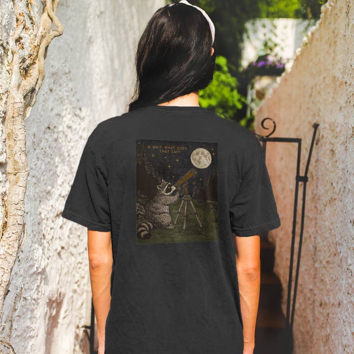 You're Cute Raccoon and Alien Shirt and Crop Top for wholesale by Cluster Funk Studio