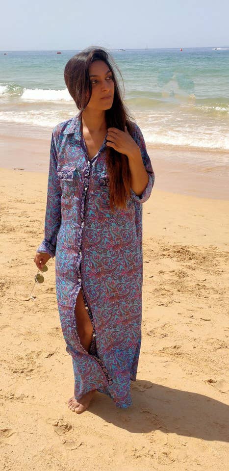 Nola by bijusol - Wholesale Kimono - Women's - Silk Kimono Jacket / Dress