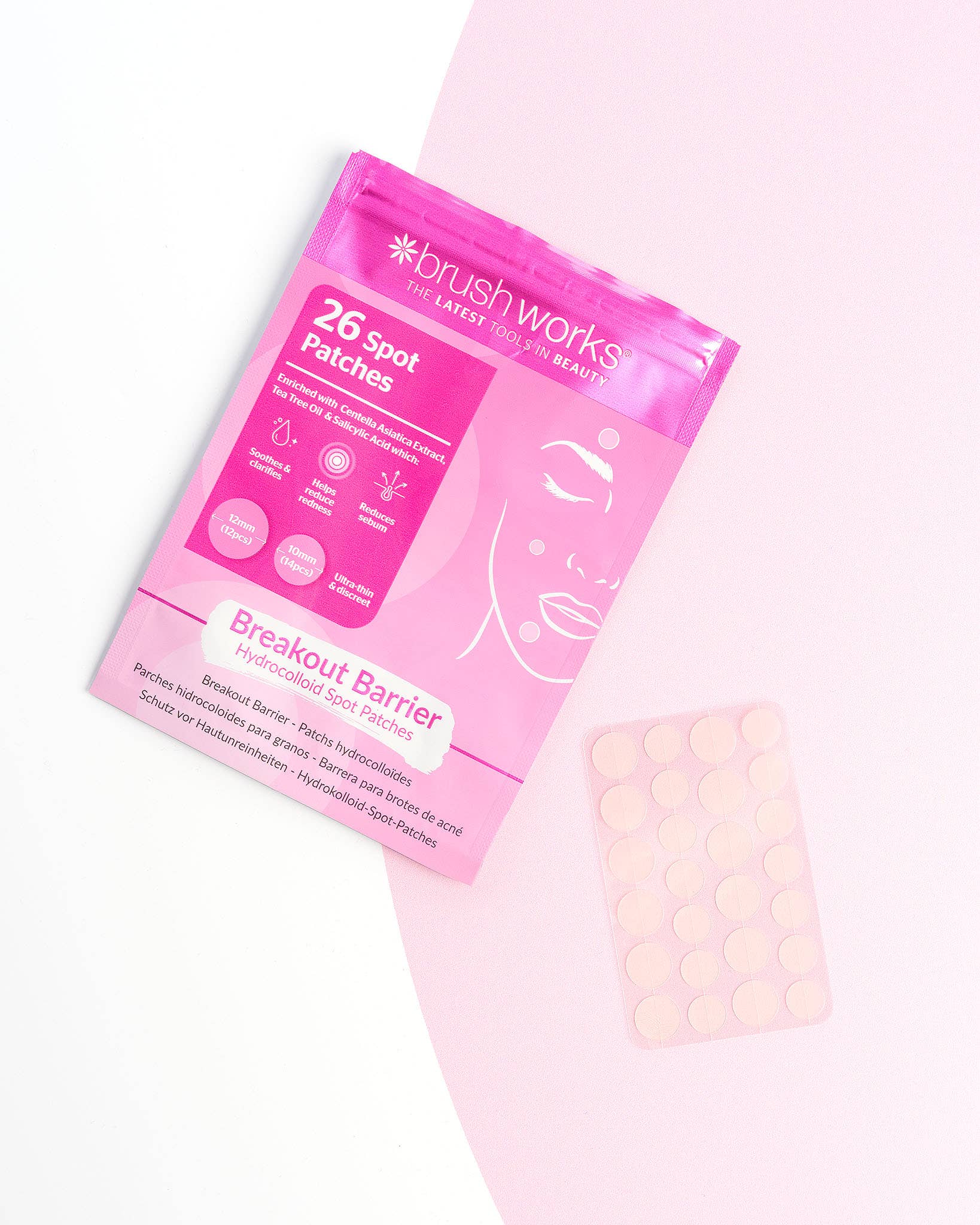Soinvogue – wholesale Acne/hydrocolloid patch – Brushworks Breakout Barrier Hydrocolloid Spot Patches - 26pc4