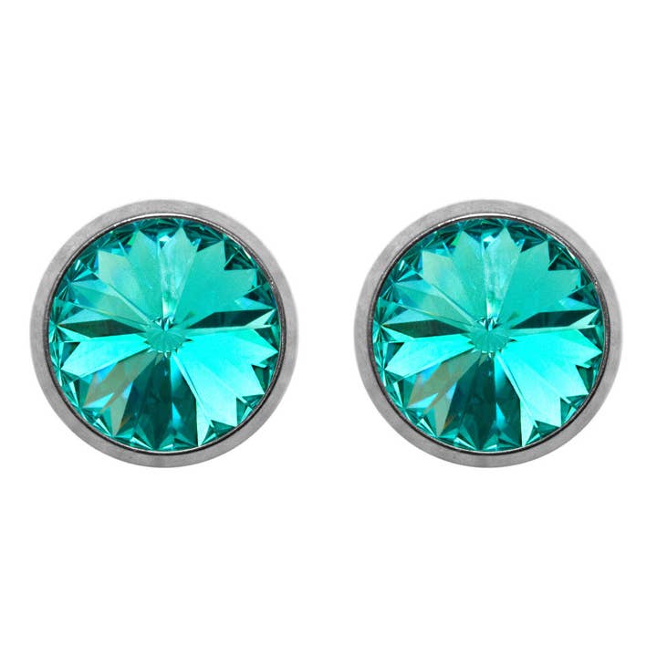Soul Collection - Wholesale Stud/Post Earrings - Titanium stud earrings Laura with premium crystal8