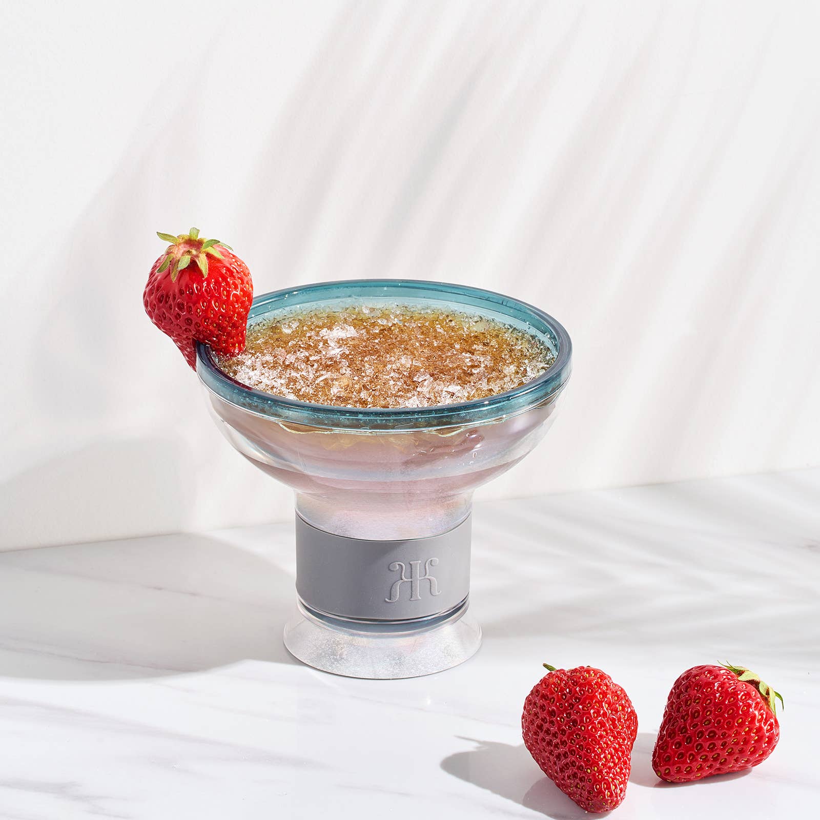 The Wine Savant /  Khen Glassware – wholesale Cocktail-/likörglas – Frysta färgade Margarita- och cocktailkylglas | 4 set3