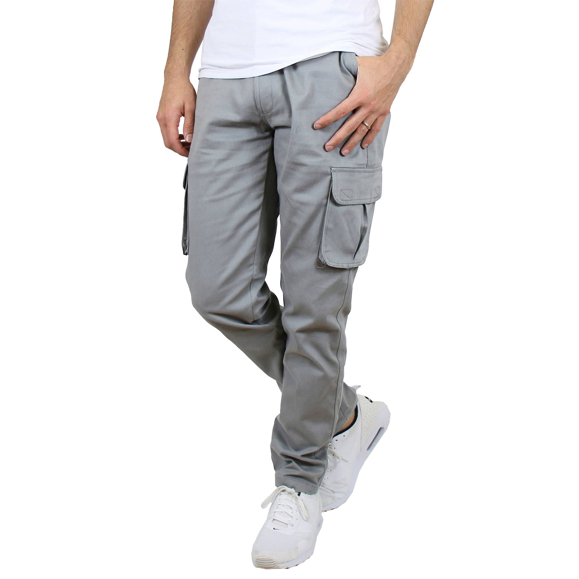 Galaxy By Harvic - Vente Pantalon – homme - Pantalon cargo en coton extensible pour hommes, entrejambe de 31 pouces3