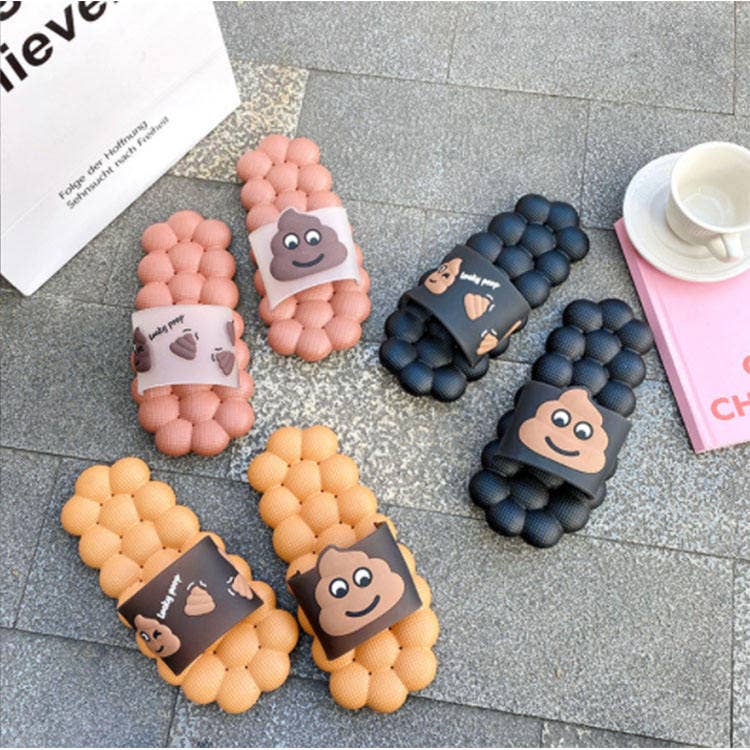 VIGOR - Vendita all'ingrosso Pantofole - Donna - Sandali Poop Soft Slide antiscivolo in ambienti interni16