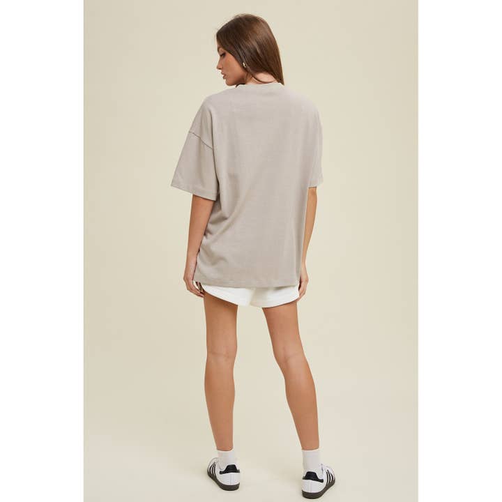 Apolline – wholesale T-shirt – women's – OVERSIZED BOYFRIEND COTTON TEE WITH POCKET9