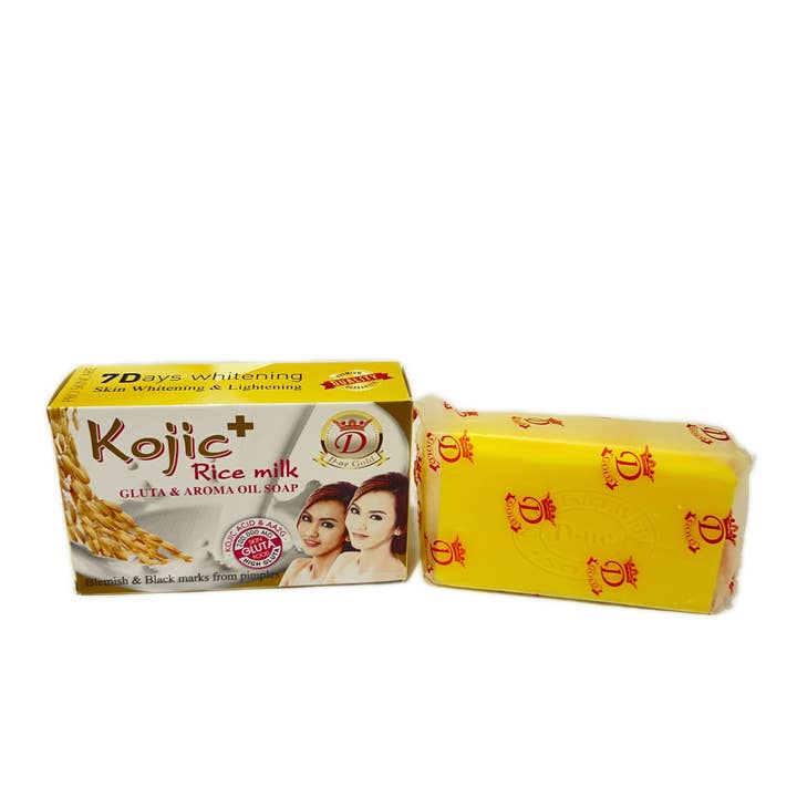 ✨Kojic+ Rice Milk Gluta & Aroma Oil Soap Savon Éclaircissant pour la vente par Afinity Care