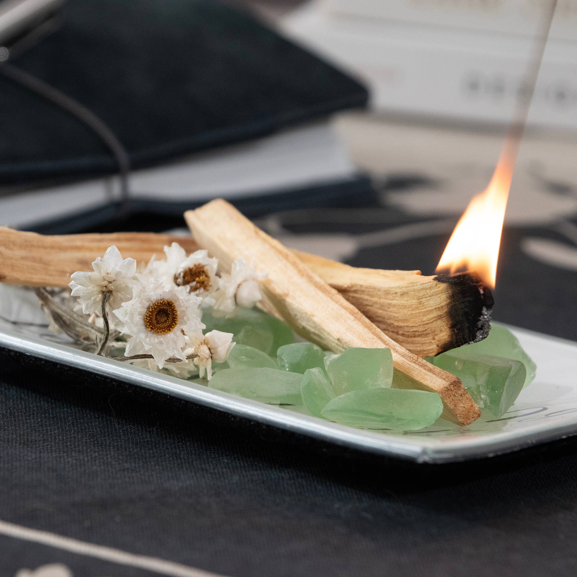 Andaluca - Wholesale Smudge Stick - Palo Santo & Chamomile Smudging Jar Set2