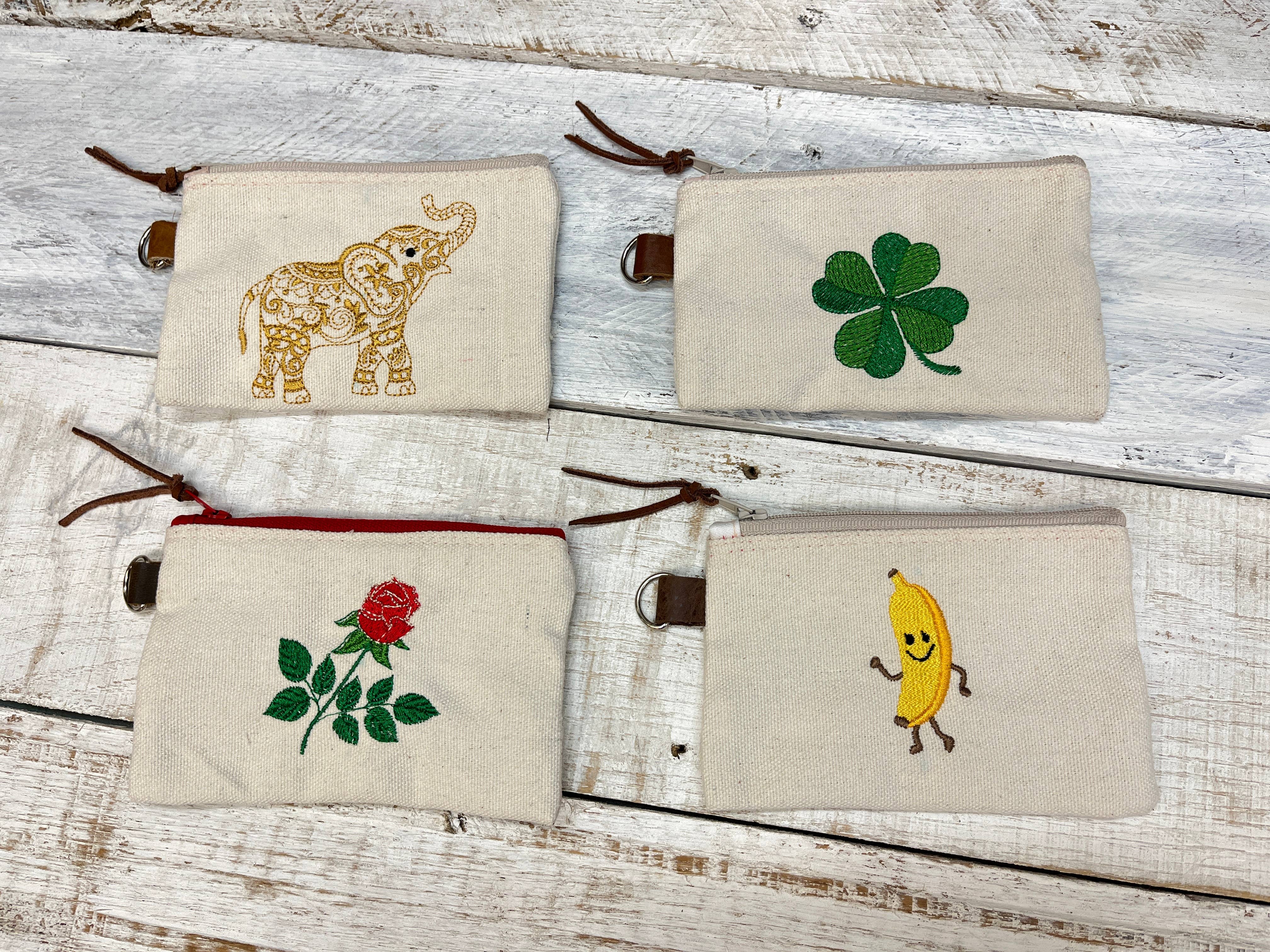 Oakpo Paper Co. - Wholesale Coin Purse - Women's - Coin Purse, Canvas Zipper Bag, Embroidery Coin Pouch4