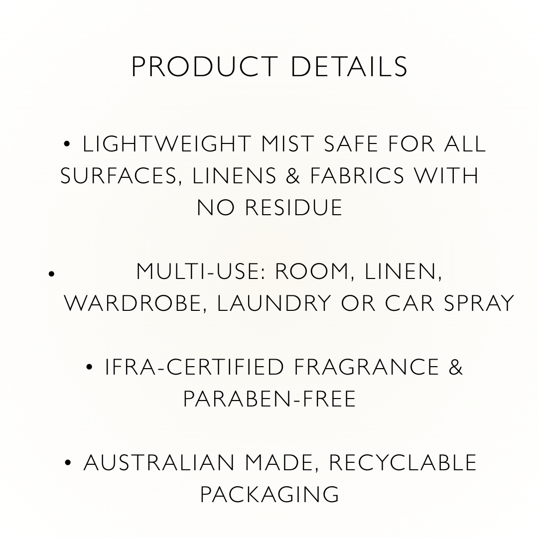 CEDARGRIS PRIVATE LABEL - Wholesale Room & linen spray - 250ml Private Label Room & Linen Mist - White Bottle1