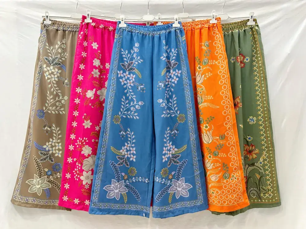 Mimi & Gogo - Wholesale Pants - Women's - Wide Printed Boho Pants @7149_PaBohoLin7