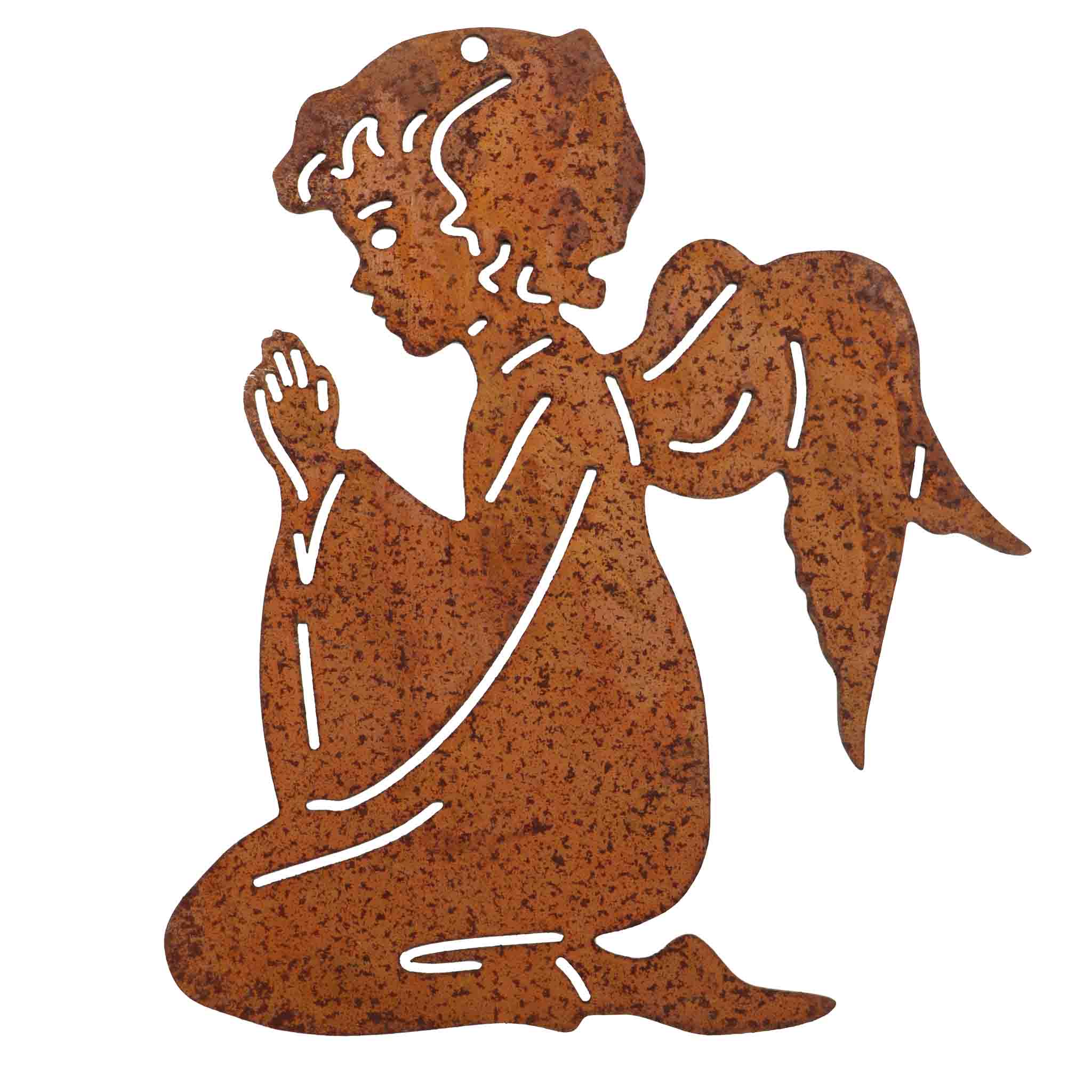 Rostikal – wholesale Christmas decoration – Rust decoration metal guardian angel | Christmas decoration angel praying0