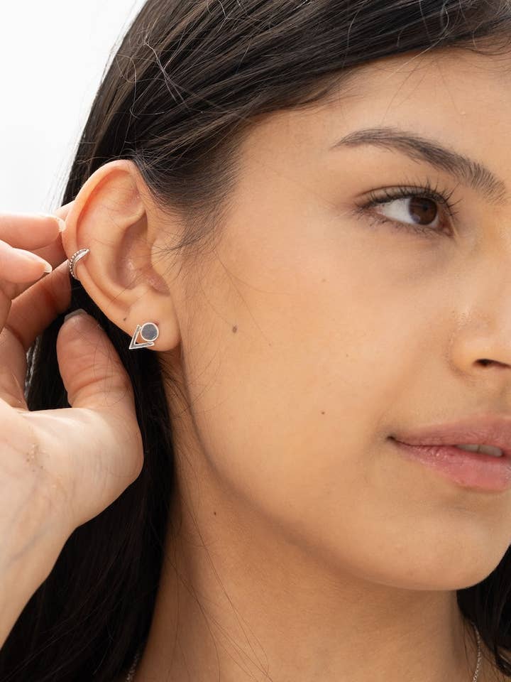 Brincos Vita em Prata de Lei por atacado de Standout Boutique