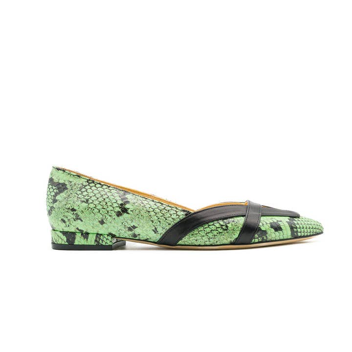 Ballerine Juana Flat Green pour la vente par The Standard Footwear
