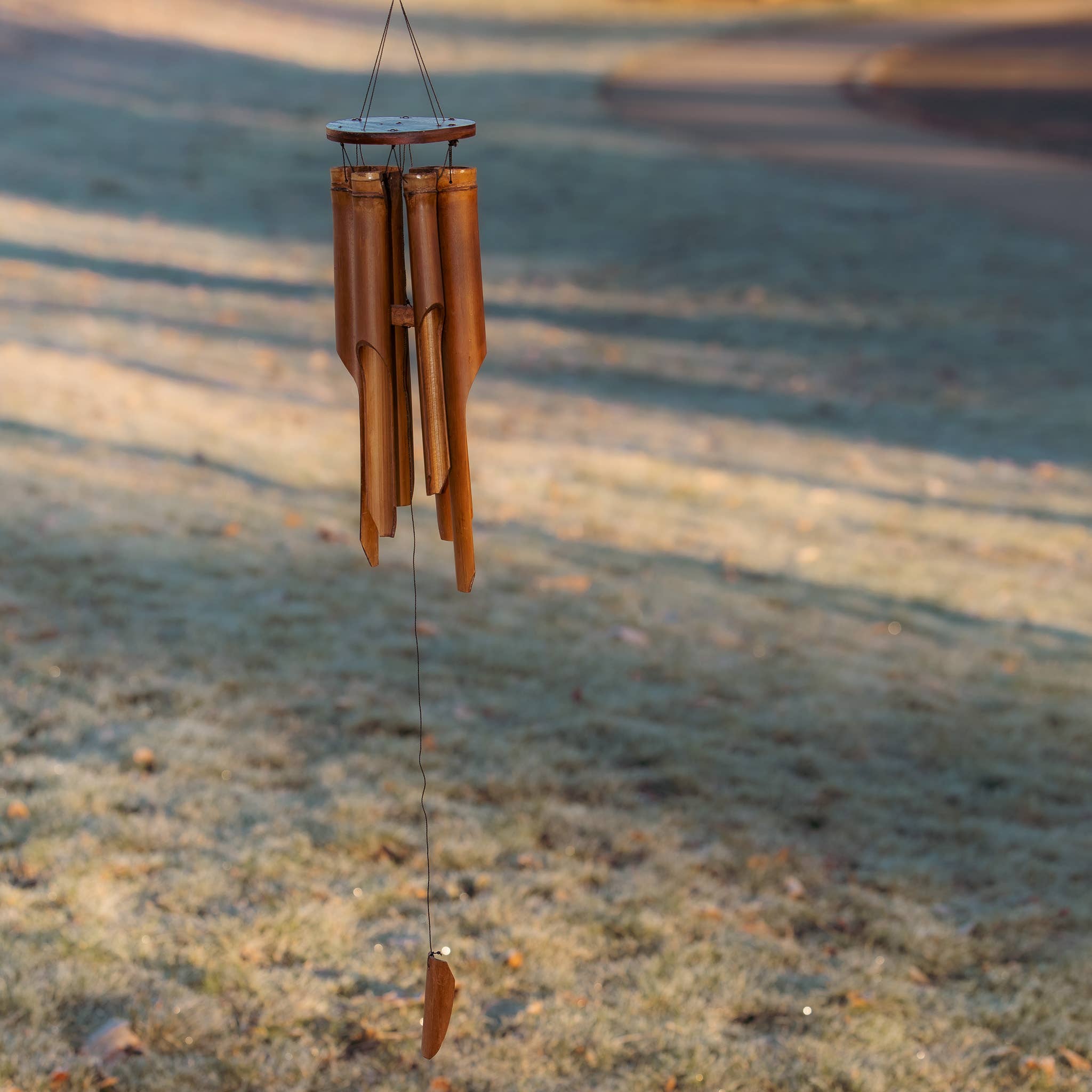 Cohasset Gifts - Wholesale Wind Chime - Med Simple Flat Top Bamboo Wind Chime2