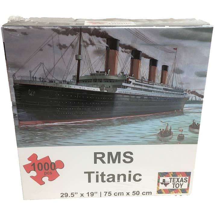 Puzzle en carton du navire RMS Titanic 1000 pièces 2 mm pour la vente par Texas Toy Distribution