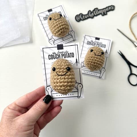 Crochet Happens - Wholesale Decorative Tabletop Object - Couch Potatoes - Set of 8 - Made to Order0