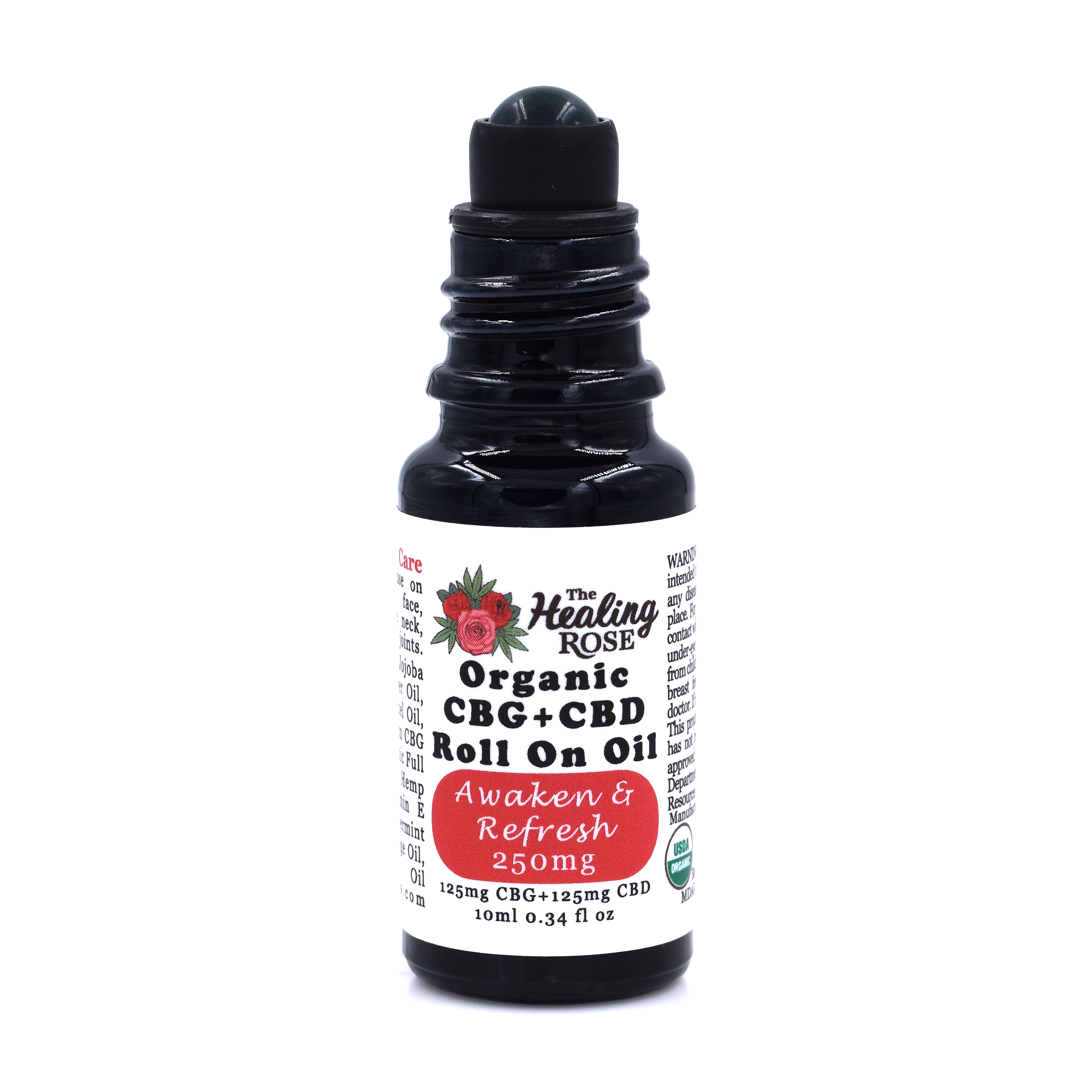 The Healing Rose – wholesale CBD-roll on – Ekologisk 1:1 CBG+CBD Uppvakna & Uppfriska Roll On-olja1