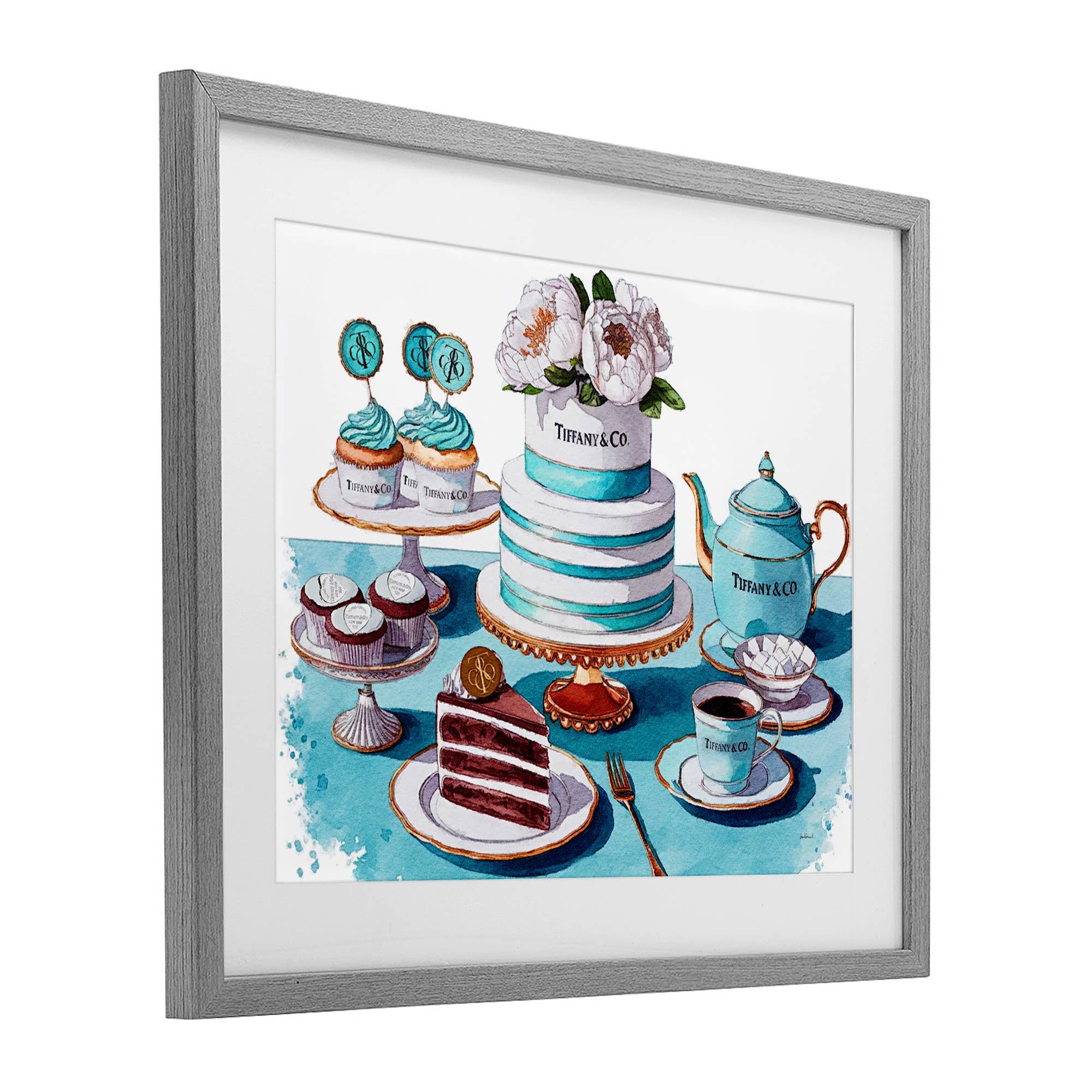 Stupell Industries – wholesale Wall sign – Luxurious Glam Dessert Spread - Print Under Glass Wall Art9