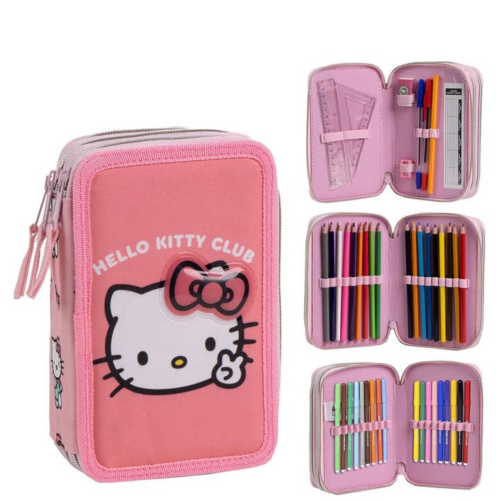 GIOTTO HELLO KITTY PENCIL CASE WITH ACCESSORIES - 2700001654 for wholesale by Mastoys, S.L.