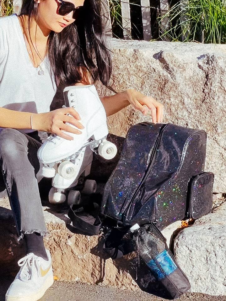 98164: Mochila de Patins | Freewheelin' | Glitter Black por atacado de Fydelity