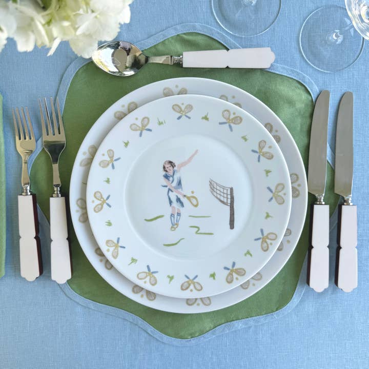 Duggan Society - Wholesale Dinner Plate - Tennis lady dinner plate (set of 4)2