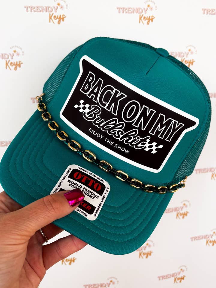 Cappellino da camionista "Back On My BS" per la vendita all'ingrosso da parte di TrendyKeys