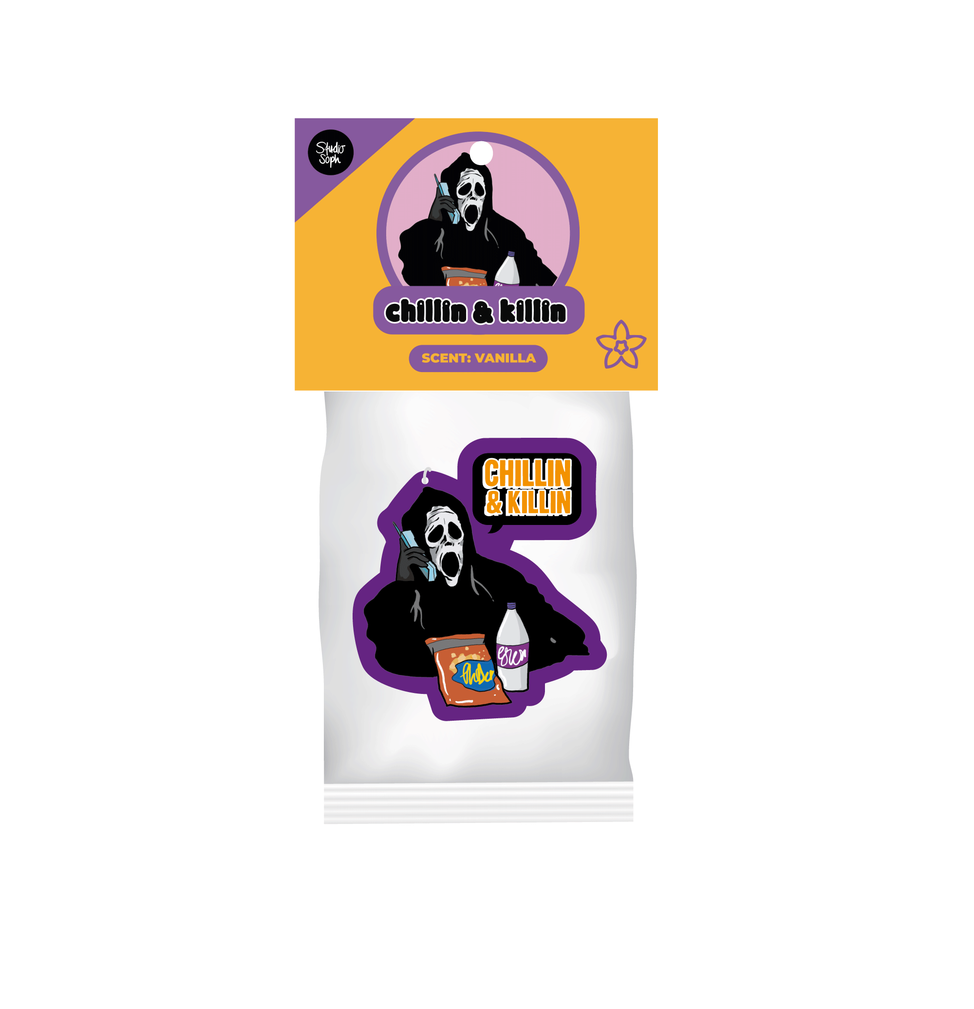 Studio Soph (We Pay Your Import Fees - We Ship DDP) - Wholesale Car Freshener - Women's - Chillin & Killin Halloween Air Freshener4