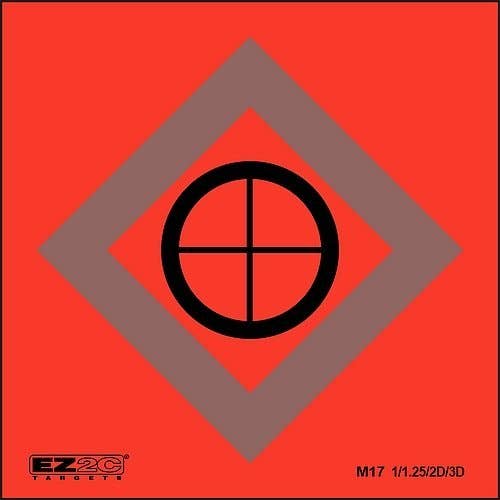 EZ2C Targets - Wholesale Sporting Accessories - 25 EZ2C Mini Shooting Targets Bright Fluorescent Self-Adhesive 3.5"x3.5" (25 count)13