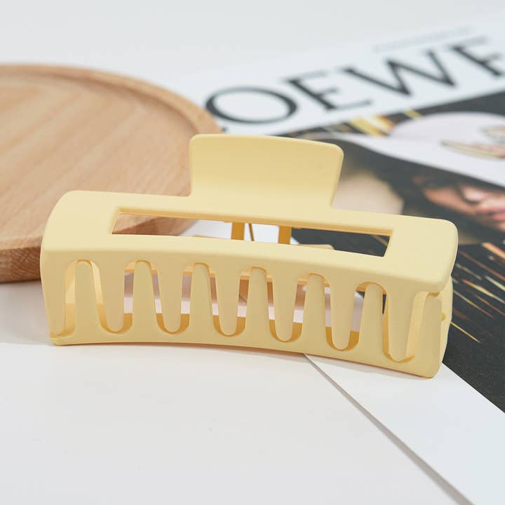 SoapElenGlen - Wholesale Hair Clip - Women's - 4.13'' Jumbo Square Hair Claw3