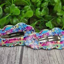 Ensemble de pinces à cheveux bleues colorées pour la vente par Hylidae Boutique