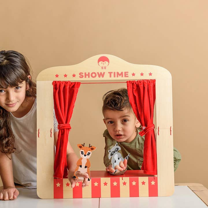 Nova Toys LLC - Wholesale Wood Toy - Kids - Wooden Table Top Puppet Theater6