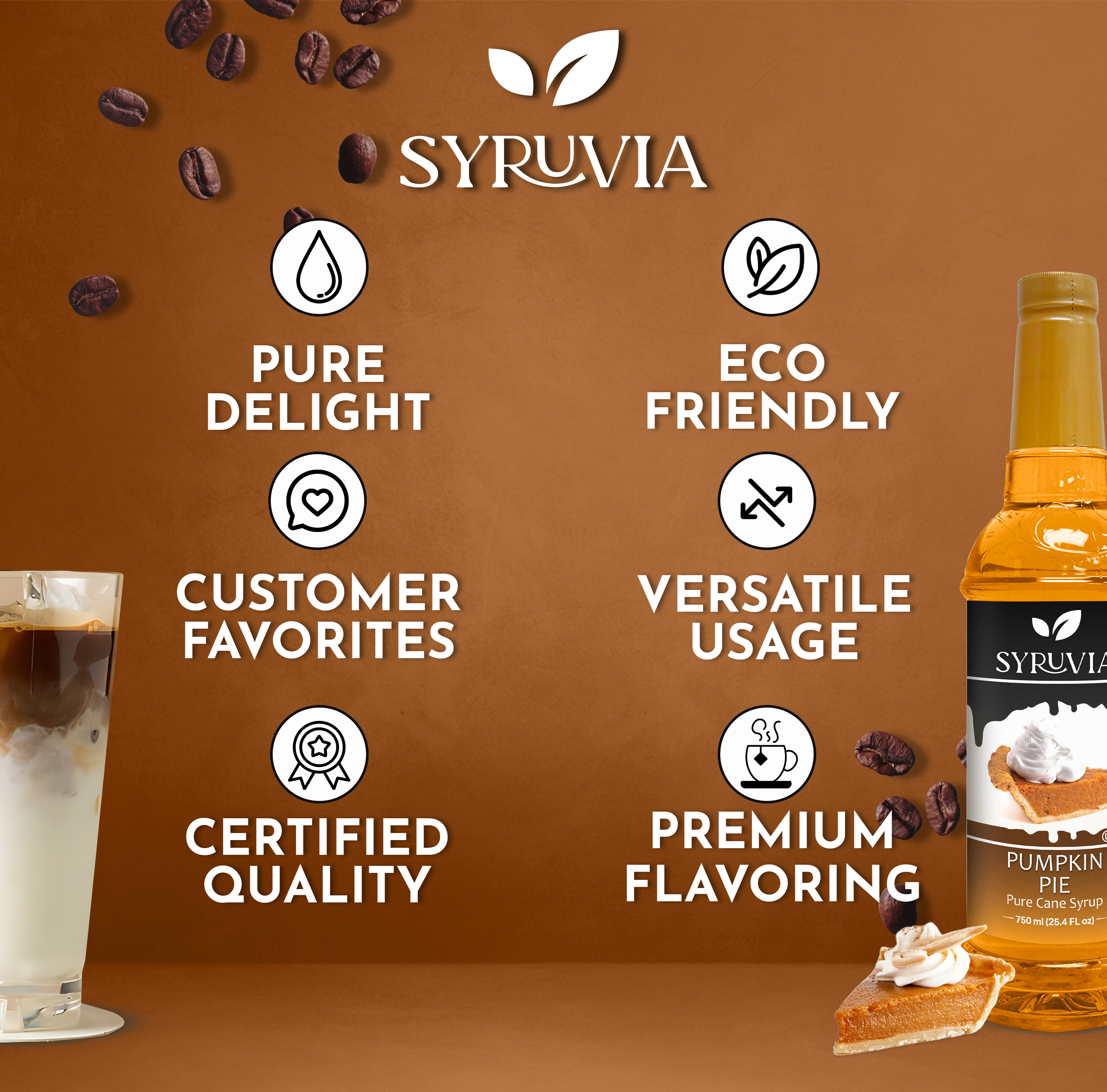 Syruvia - Wholesale Flavored Syrup - Pumpkin Pie Syrup4