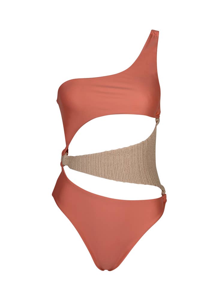 Nishati Baddräkt Rosa för wholesale av PIPIKINI Beachwear