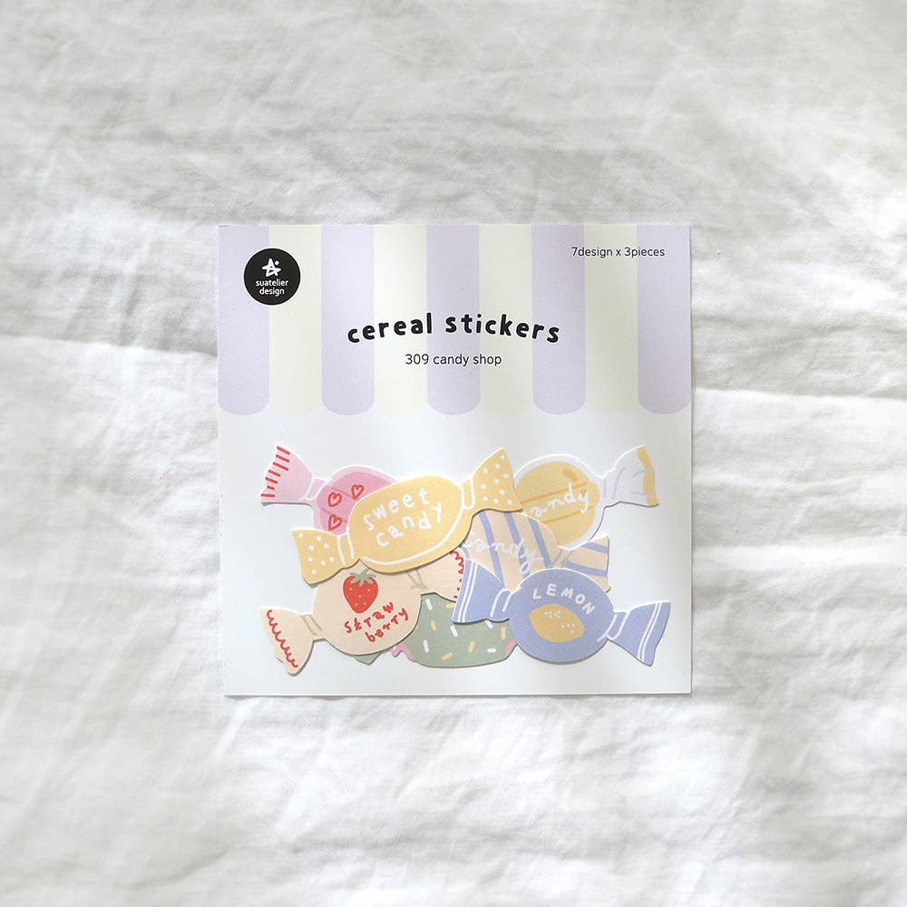 Suatelier Cereal Sticker Set - Candy Shop
