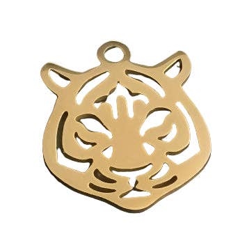 Aubrey Adele - Wholesale Individual Charm/Pendant - Tiger Face Charm0